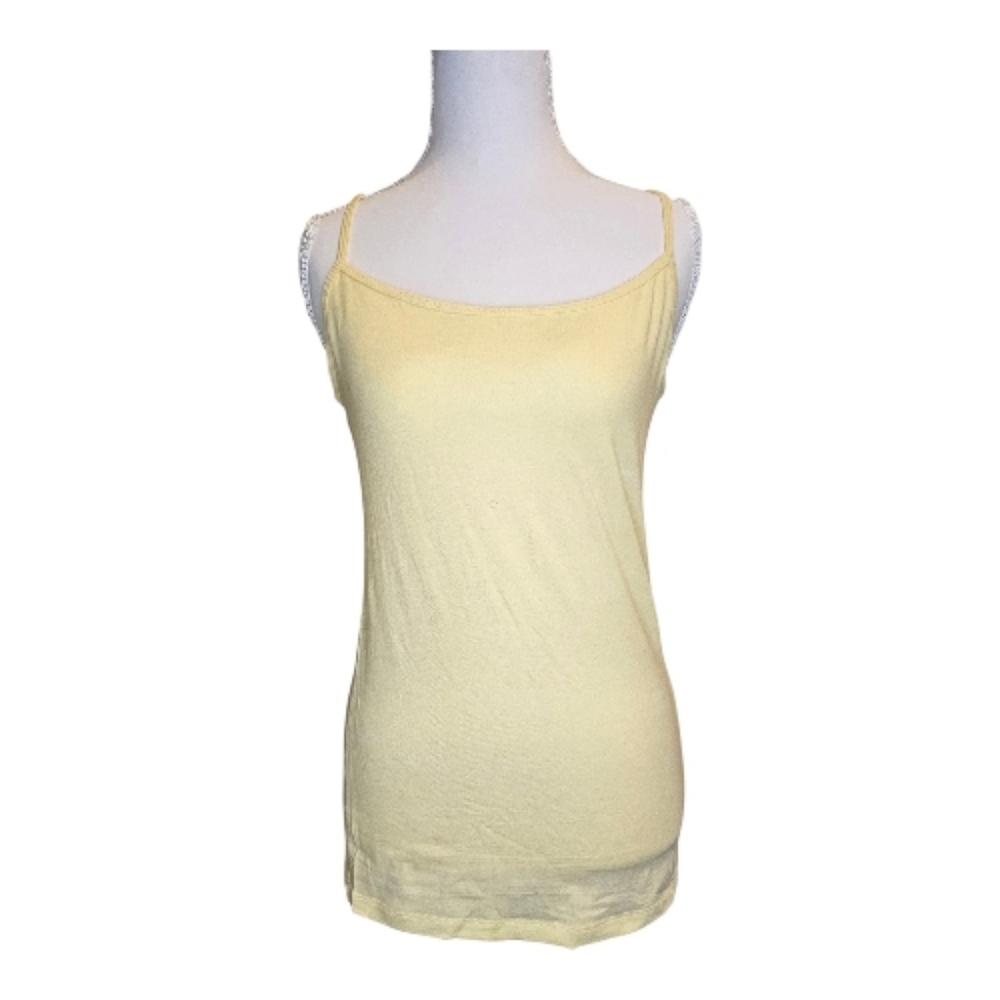 Forever 21 Yellow Fitted Tank – Adjustable Straps, Soft & Flattering